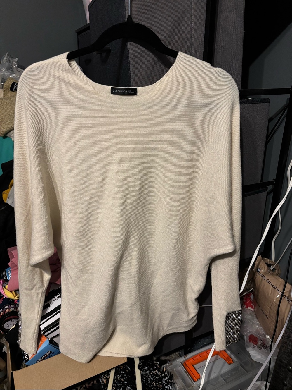 ZANNZA Cream Knit Sweater